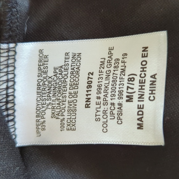 Disney Frozen II Sparkly Dress Girl Medium 7/8 Sparkling Grape - Picture 3 of 14